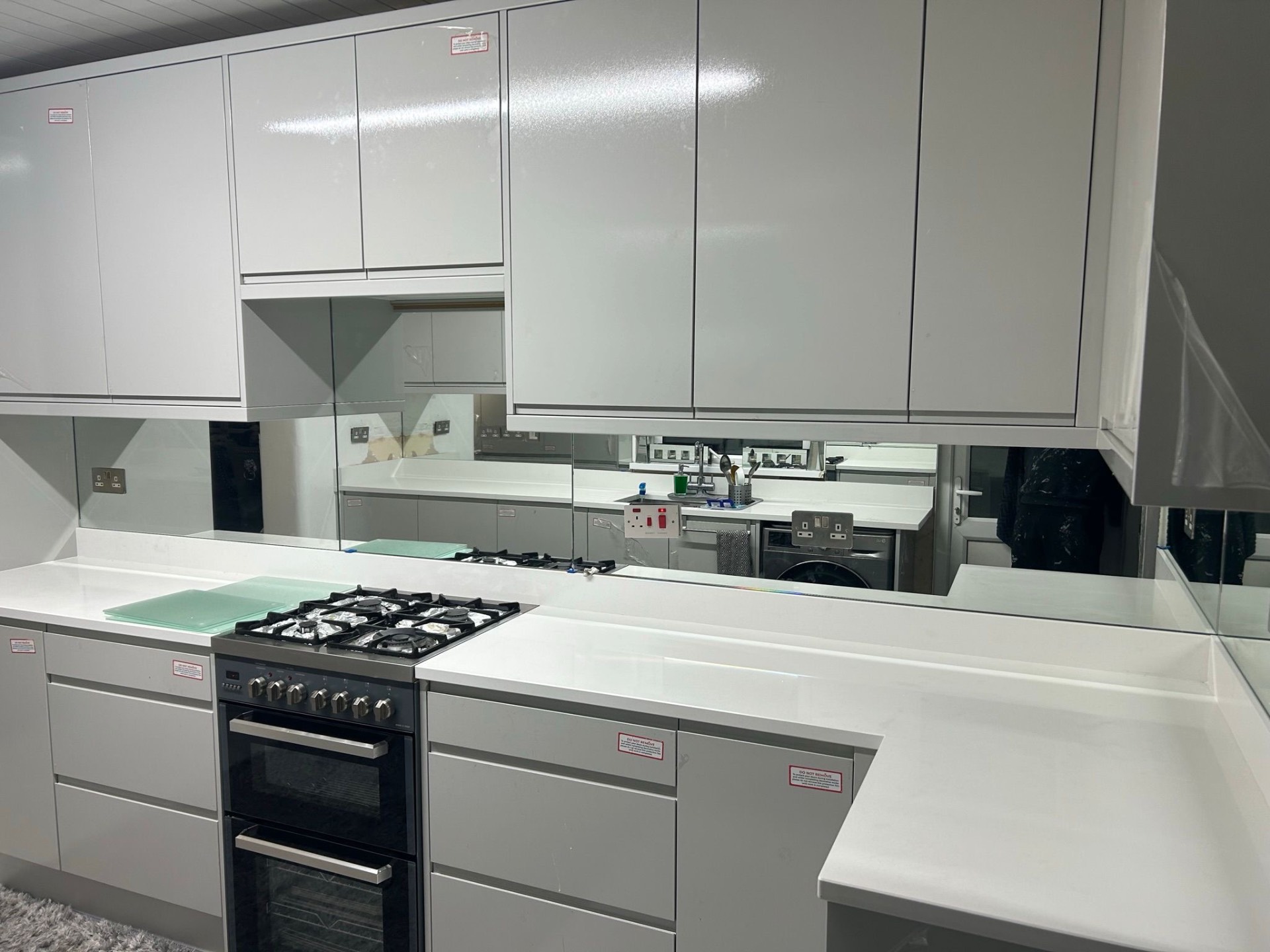 Completed glass installation